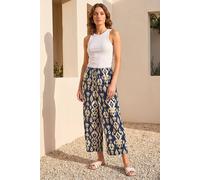 Roman Women's Petite Aztec Stretch Trouser in Navy | Size: 16 Roman Navy 16