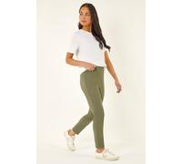 Roman Women's Petite Bengaline Stretch Trouser in Khaki | Size: 14 Roman Khaki 14