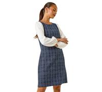 Petite Boucle Contrast Sleeve Dress Roman Navy 14