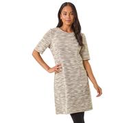 Roman Women's Petite Boucle Shift Dress in Stone | Size: 12 Roman Stone 12