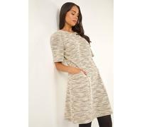 Roman Women's Petite Boucle Shift Dress in Stone | Size: 18 Roman Stone 18