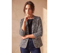 Roman Women's Petite Boucle Stretch Blazer in Chocolate | Size: 16