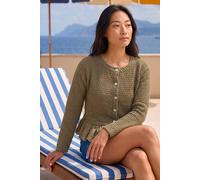 Roman Petite Broderie Hem Stretch Top for Women UK - Ladies Everyday Autumn Winter Round Neckline Comfy Soft Evening Vacation Work Party Night Out
