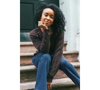 Petite Button Cable Knit Jumper Roman Chocolate 18