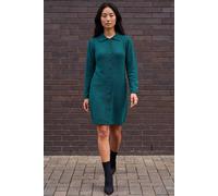 Roman Women's Petite Collared Knit Shift Dress in Dark Green | Size: 18 Roman Dark Green 18