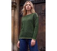 Roman Women's Petite Contrast Detail Jumper in Khaki | Size: 12