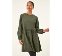 Petite Cord Cotton Mini Dress Roman Khaki 12