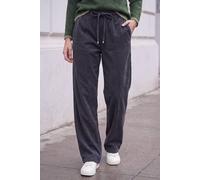 Roman Women's Petite Corduroy Drawstring Trouser in Grey | Size: 10