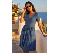 Roman Women's Petite Ditsy Floral Pocket Dress in Navy | Size: 14 Roman Navy 14