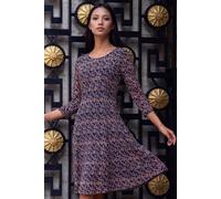 Roman Women's Petite Ditsy Floral Print Stretch Dress in Tan | Size: 18 Roman Tan 18