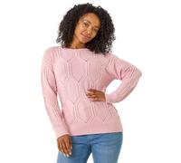 Petite Faux Pearl Knit Jumper Roman Pink 16