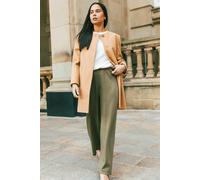 Petite Front Seam Stretch Trouser Roman Khaki 16