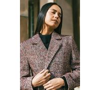 Roman Women's Petite Herringbone Smart Coat in Red | Size: 10