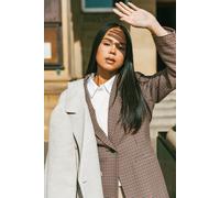 Roman Women's Petite Houndstooth Blazer | Size: 14 Roman Multicolor 14