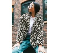 Petite Leopard Fur Coat Roman Beige 12