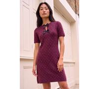 Roman Women's Petite Polka Dot Knit Dress in Plum | Size: 16 Roman Plum 16