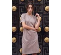 Roman Women's Petite Premium Stretch Suede Shift Dress in Taupe | Size: 14 Roman Taupe 14
