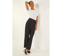 Roman Women's Petite Premium Stretch Twill Trouser in Black | Size: 14 Roman Black 14