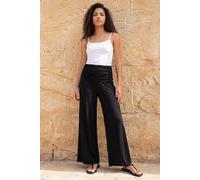 Roman Women's Petite Ruched Waist Trouser in Black | Size: 18