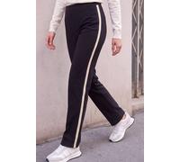 Roman Women's Petite Side Stripe Ponte Trouser in Black | Size: 8 Roman Black 8