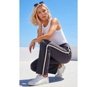 Roman Women's Petite Side Stripe Trouser in Dark Grey | Size: 18