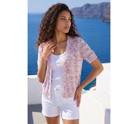 Roman Women's Petite Space Dye Knit Cardigan in Pink | Size: 18 Roman Pink 18