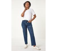 Roman Women's Petite Stretch Straight Leg Jeans in Indigo | Size: 18 Roman Indigo 18