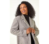 Roman Women's Petite Textured Boucle Coat in Light Pink | Size: 8