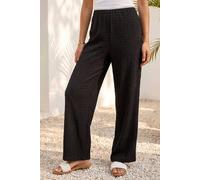 Roman Petite Textured Stretch Trouser In Black Black 8