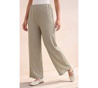 Roman Women's Petite Textured Stretch Trouser in Pale Green | Size: 14 Roman Pale Green 14