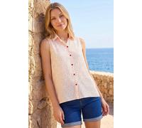 Roman Women's Polka Dot Button Up Blouse in White | Size: 16