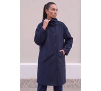 Roman Women's Premium Scarf Coat in Midnight | Size: 10