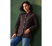 Roman Women's Quilted Collar Jacket in Chocolate | Size: 10