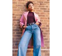 Roman Women's Quilted Premium Buttoned Coat in Pink | Size: 18 Roman Pink 18