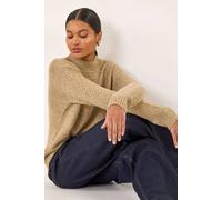 Roman Women's Sequin Bow Embellished Knit Jumper in Taupe | Size: 20