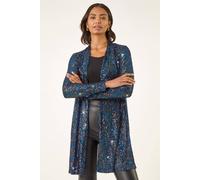 Roman Women's Sequin Longline Kimono in Royal | Size: 10 Roman Royal 10