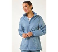 Roman Women's Shower Resistant Funnel Neck Jacket in Pale Blue | Size: 16 Roman Pale Blue 16
