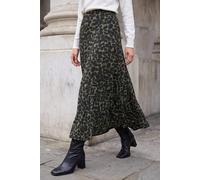 Roman Women's Smudge Spot Skirt in Khaki | Size: 14