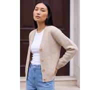 Roman Women's Soft Shimmer Knit Cardigan in Stone | Size: 20 Roman Stone 20