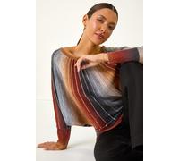 Roman Women's SpaceDye Sunray Knit Jumper in Orange | Size: Small Roman Orange S