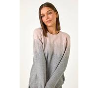 Roman Originals Thick Jumper for Women UK - Ladies Winter Autumn Smart Casual Knit Knitted Knitwear Pull-On Round Crew Neck Long Sleeve Work Office Dinner Party