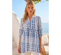 Roman Women's Spot Print Tunic Top in Blue | Size: 12 Roman Blue 12