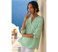 Roman Women's Spot Print Woven Top in Pale Green | Size: 10 Roman Pale Green 10