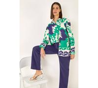 Roman Women's Stretch Bootleg Trouser in Navy | Size: 20 Roman Navy 20