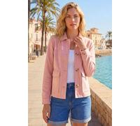 Roman Women's Suedette Button Jacket in Light Pink | Size: 14 Roman Light Pink 14