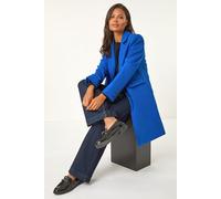 Roman Women's Tailored Single Breasted Coat in Royal | Size: 12 Roman Royal 12