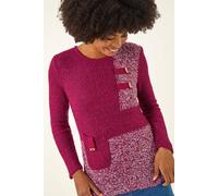 Roman Women's Textured Colour Block Knit Jumper | Size: 12 Roman Multicolor 12