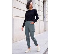 Turn Up Stretch Cargo Trousers Roman Khaki 20
