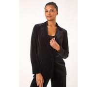 Roman Women's Velvet Double Breasted Blazer in Black | Size: 14 Roman Black 14