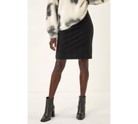 Roman Originals Wave Textured Stretch Pencil Skirt for Women UK - Ladies Everyday Holiday Spring Summer Comfy Soft Evening Vacation Work Party